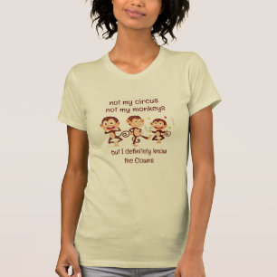 Camiseta Não meus macacos não minha citação inspiradora de