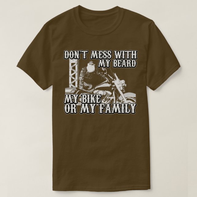 Camiseta Não mexa com minha barba (Frente do Design)