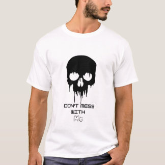 Camiseta Não mexa comigo (Caveira)