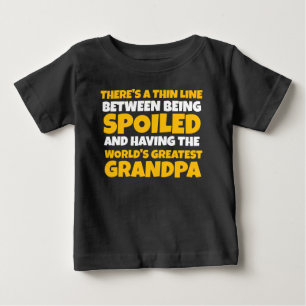 Camiseta Não mimado, mas vovô excelente
