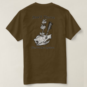 Camiseta Não Morra de Fome, Deixe o Sistema de Fome Tartaru