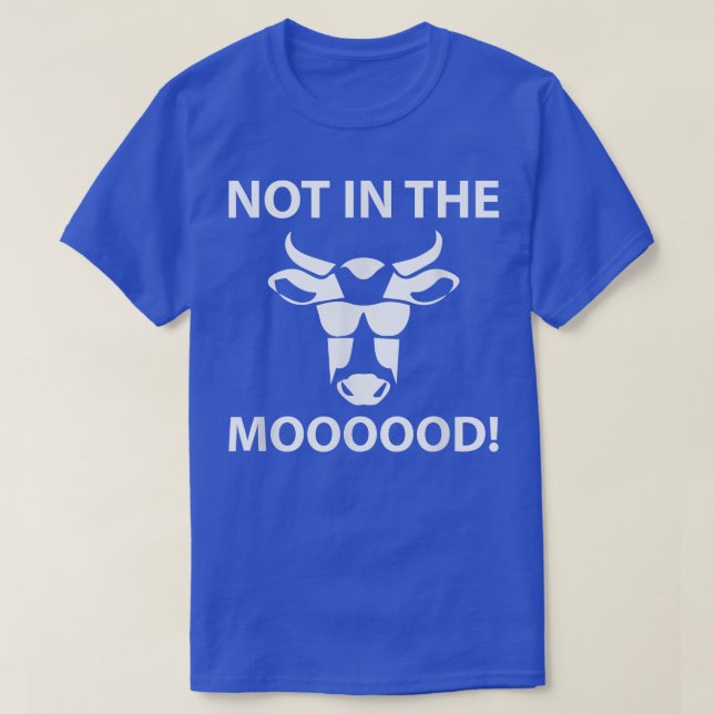Camiseta Não Na Fazenda De Vaca Engraçada. (Frente do Design)