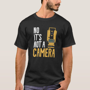 Camiseta Não, não é um inquérito sobre a terra das câmeras