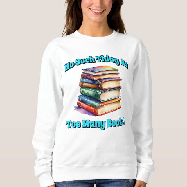 Camiseta Não, não, tantos livros! (Frente)