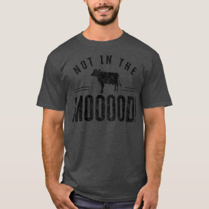 Camiseta Não no fazendeiro de madeiras que cultivam vacas q