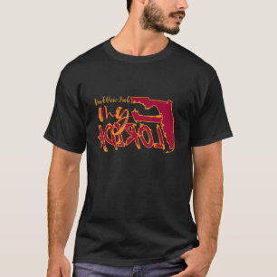 Camiseta não nova york minha bandeira florida vintage flori