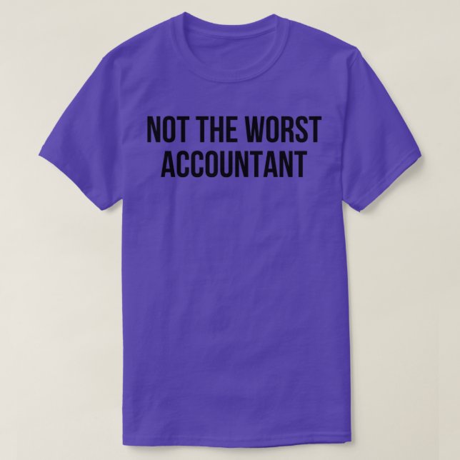 Camiseta não o pior contador (Frente do Design)