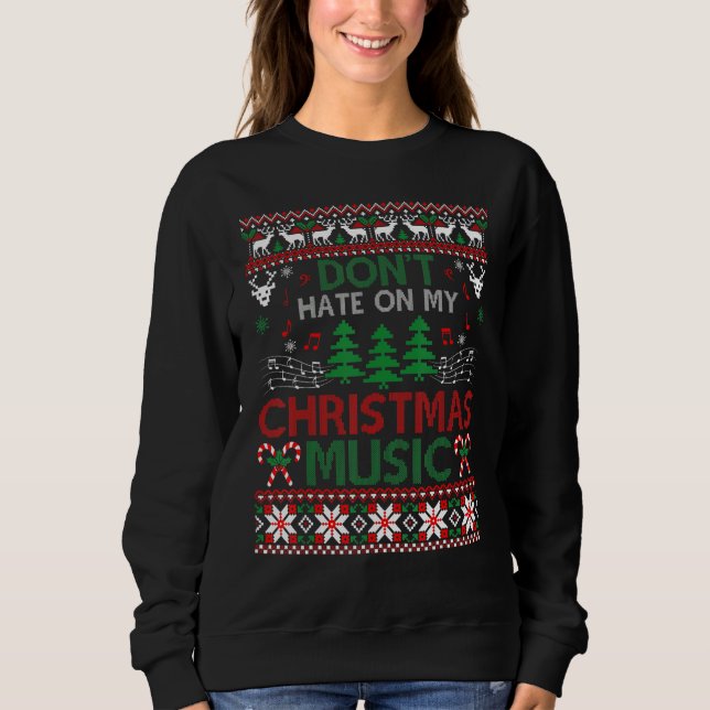Camiseta Não Odeio Na Minha Música De Natal Devagar (Frente)