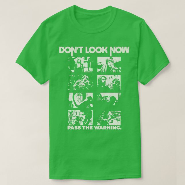 Camiseta Não Olhe Agora Cenas de Horror (Frente do Design)