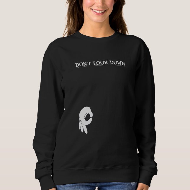 Camiseta Não olhe para baixo (Frente)