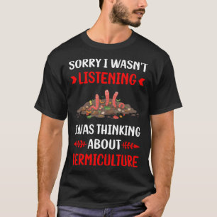 Camiseta Não Ouvir Vermicicultura Vermicompost