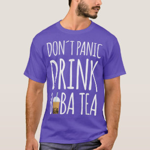 Camiseta Não Pânico Beba Boba Tea Bubble Tea