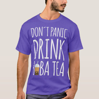 Camiseta Não Pânico Beba Boba Tea Bubble Tea
