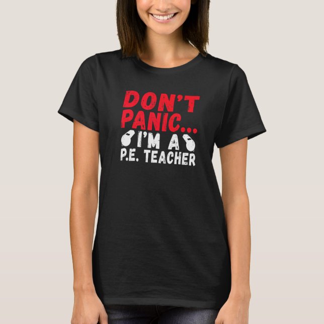 Camiseta Não Pânico Sou Professora De Pe (Frente)