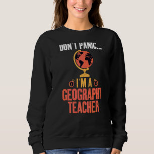 Camiseta Não Pânico Sou Um Professor Geógrafo Geográfico