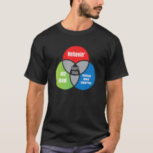 Camiseta Não Parar a Pedra Clássica do Diagrama Venn