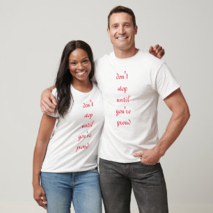 Camiseta não pare