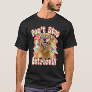 Camiseta Não Pare de Buscar Colorido Retriever Dourado 1