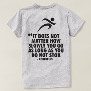 Camiseta NÃO PARE. Motivação da Maratona em Execução
