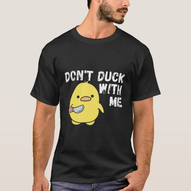 Camiseta Não Pato Comigo Pato de Borracha Roupa (Frente)