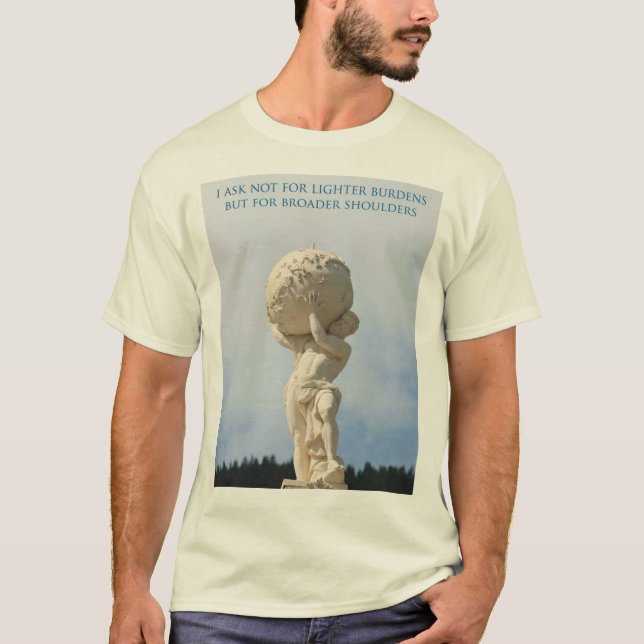 Camiseta Não Peça Encargos Mais Leves Mas Ombros Mais Amplo (Frente)