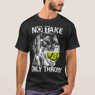 Camiseta Não Pegue Apenas Jogue Bola de Ténis Divertida Ale