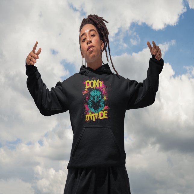 Camiseta Não pegue nenhuma atitude - Hoodie sarcástico (Criador carregado)