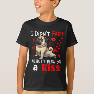 Camiseta Não Peidou Meu Bumbum Soprou Um Beijo Dia dos Namo