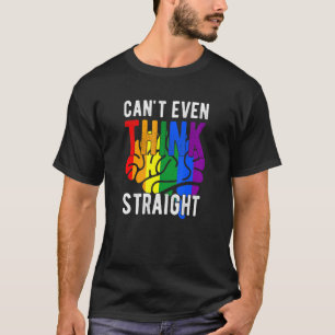 Camiseta Não Pensa Nem No Hetero Arco-Íris