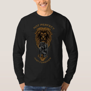 Camiseta Não Perfeito Apenas Perdoado Guerreiro Cristão de