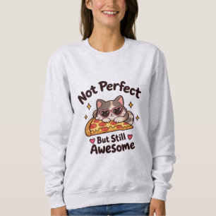 Camiseta Não Perfeito Mas Ainda Assim Incrível gato sarcást