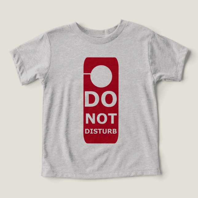 Camiseta Não Perturbe (Design frontal)