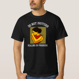 Camiseta Não Perturbe – Cura em Andamento Saúde Mental