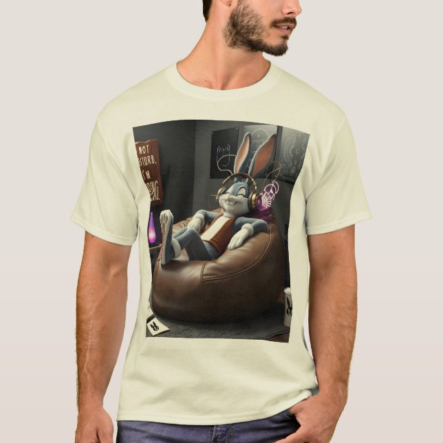 Camiseta Não Perturbe, Estou Vibando (Frente)