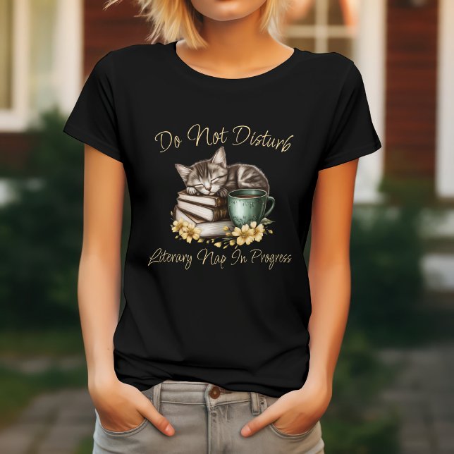 Camiseta Não Perturbe Gato Engraçado (Criador carregado)