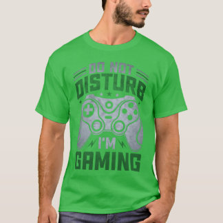 Camiseta Não perturbe o sistema de jogos