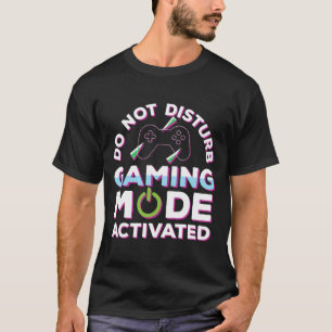 Camiseta Não perturbe os jogos ativados no modo de jogos