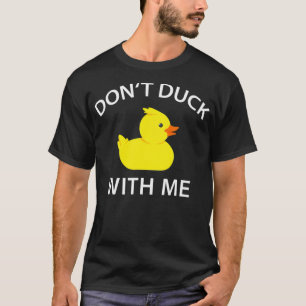 Camiseta Não Pinto Comigo Engraçada Pato de Borracha