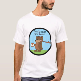 Camiseta "Não pique mel sonolento de w do urso do kawaii do