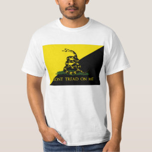 Camiseta Não pise em mim a bandeira do anarquista