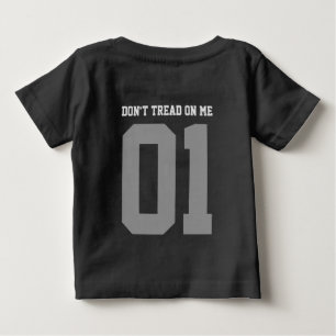 Camiseta Não pise em mim Bandeira Gadsden PRETA AMARELA