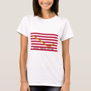 Camiseta Não Pise em Mim Estandarte Naval dos EUA