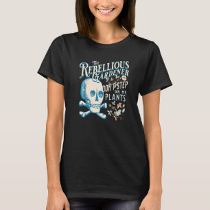 Camiseta Não Pise Nas Minhas Plantas Caveira de Jardineiro 