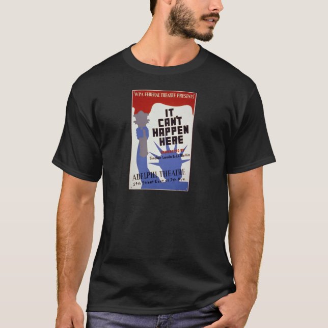 Camiseta "Não pode acontecer aqui " (Frente)