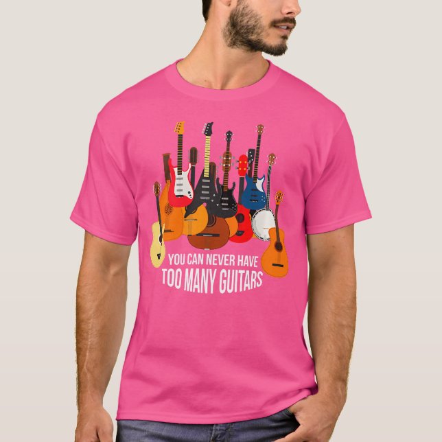 Camiseta Não Pode Ter Muitas Guitarras (Frente)