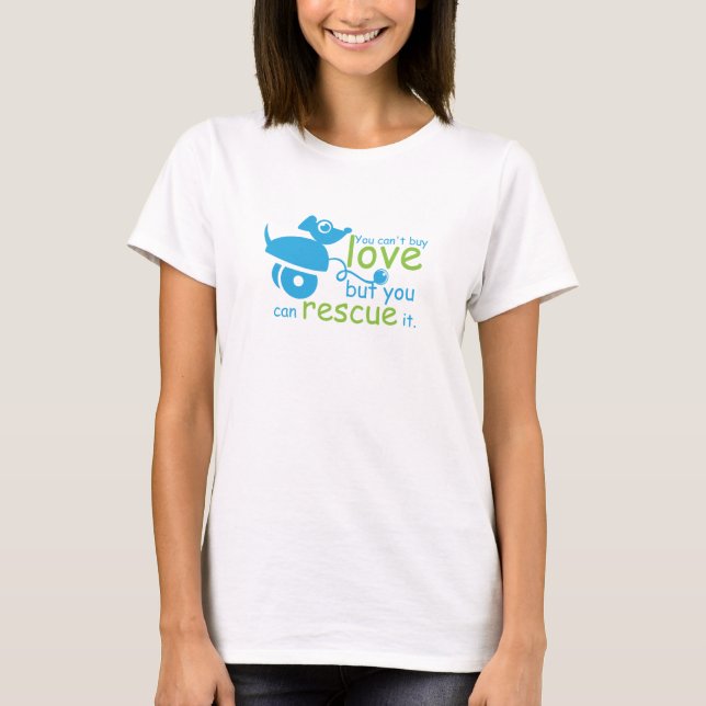 Camiseta não podes amar comprar, mas podes resgatá-lo (Frente)