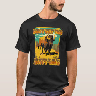 Camiseta Não Põe as vacas de flauta, Yellowstone Bison Buff