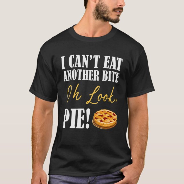 Camiseta Não posso comer outra mordida. (Frente)