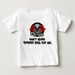Camiseta Não Posso Dormir, Palhaços Vão Me Comer - Assustad