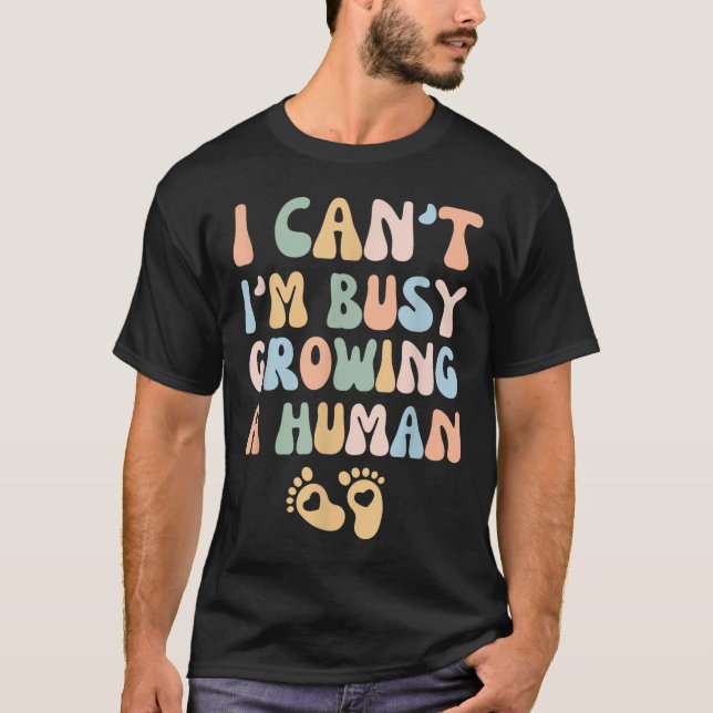 Camiseta Não posso estar ocupado cultivando um humano (Frente)